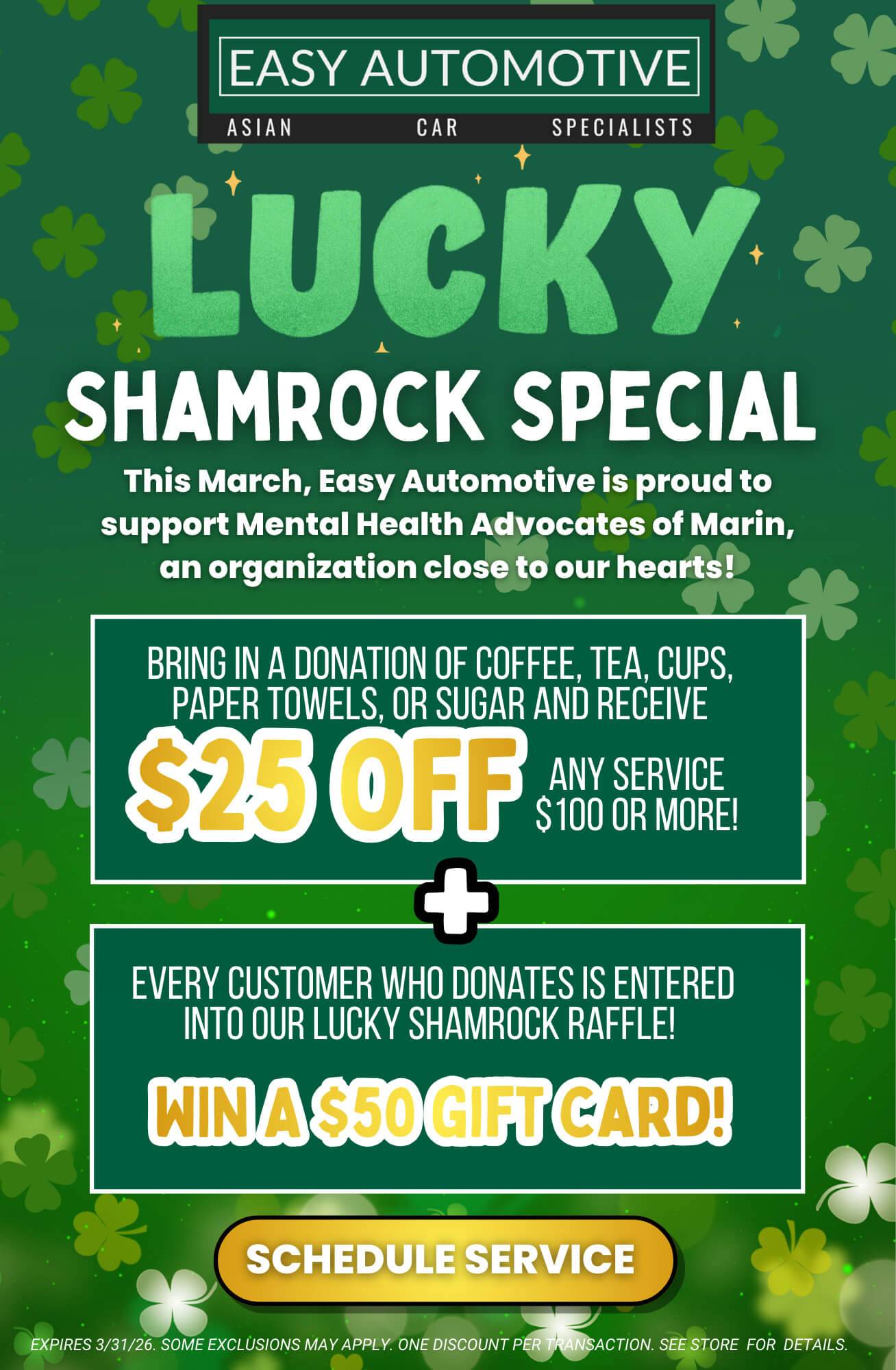 lucky shamrock special easy